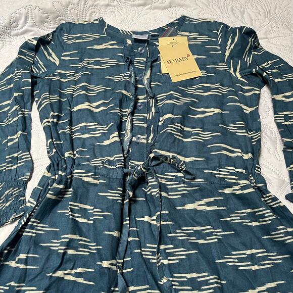 NWT Yo Baby Teal Graphic Print Dress Size 5 - Picture 3 of 8